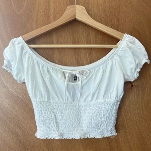 White Crop Top